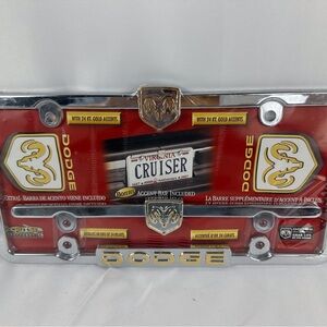 Dodge license plate cover